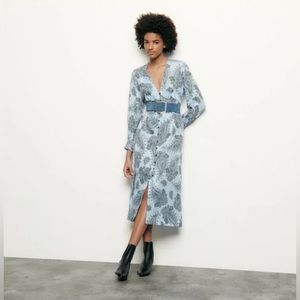 Sandro Blue Midi Dress
